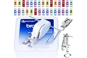 AMZTKDIY Walking Foot Presser Foot– Precision Sewing Attachment W/Guide for Brother Sewing Machines Even Feeding Quilting and Sewing Set