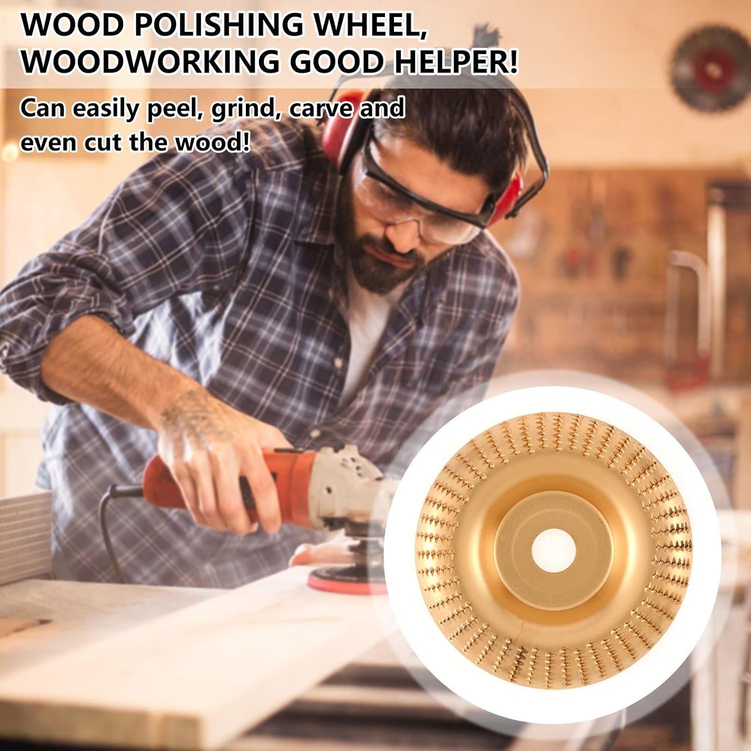 Wood Angle Grinding Disc Carving Tool,Wood Carving Disc Grinder Wheel