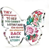 Valentines Day Gifts For Women Inspirational Gift I Am The Storm Butterfly Gifts For Women Adults Office Gift Butterflies Inspirational Desk Decor Butterfly Office Cubicle Decor