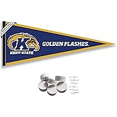 Kent State Golden Flashes Pennant Flag and Wall Tack Mount Pads