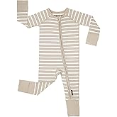 FZZKO Baby Onesie Pajamas, Viscose from Bamboo, Preemie & Newborn Sleepers | Footie Pajamas, 2-Way Zipper, Sleep & Play Foote