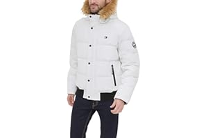 Tommy Hilfiger Men's Arctic Cloth Quilted Snorkel Bomber Jacket (Standard and Big & Tall)