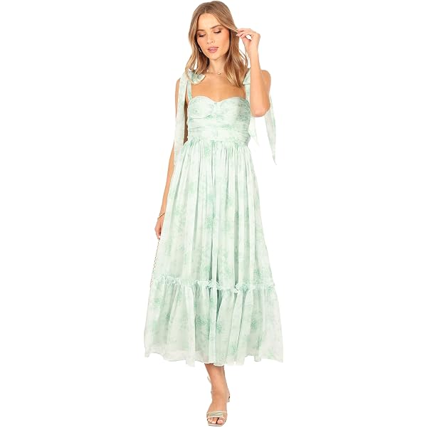 knee length dresses for ladies Santiago Cut-Out Ruffle Maxi Dress Blush main image 1