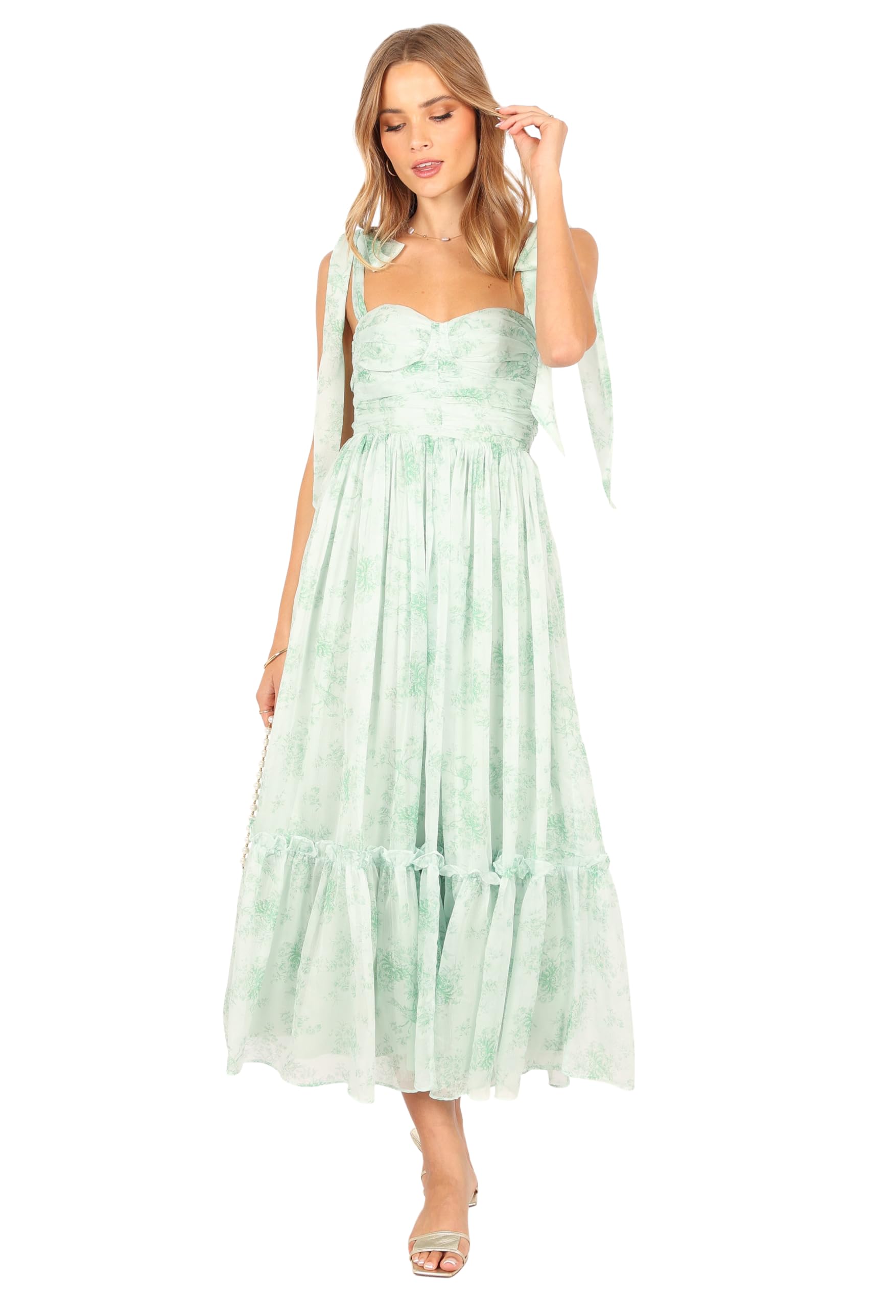 Petal & Pup Floret Midi Dress – Sage M