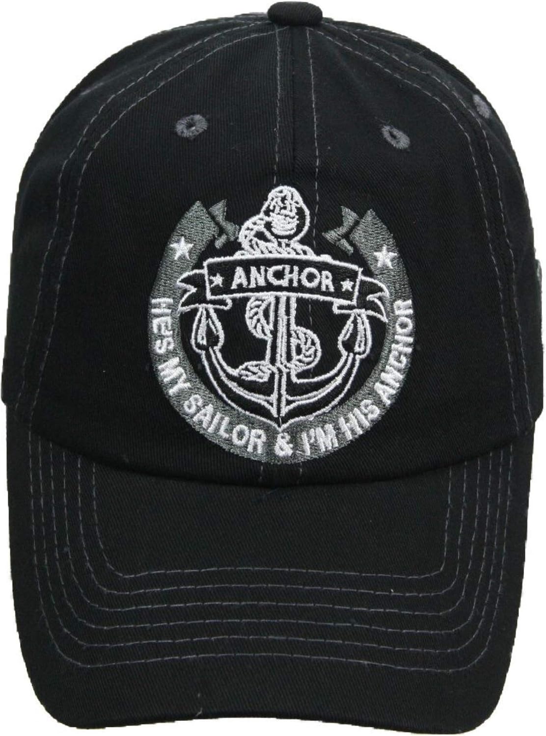 Anchor Baseball Cap Dad Sun Hat Visor Cotton Sailor Fishing Hiking