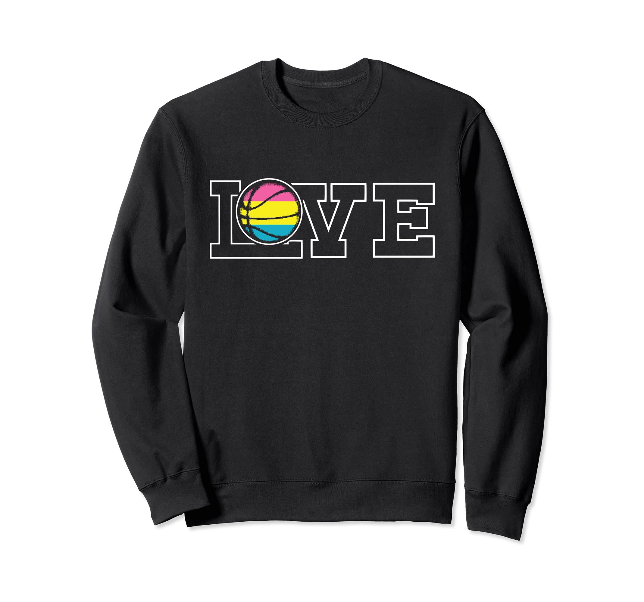 Love Basketball LGBT-Q Pansexual Pride Sport Fan Ally Sweatshirt
