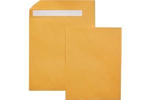 鶹Basics Catalog Mailing Envelopes, Peel & Seal, 10x13 Inch, Brown Kraft, 100-Pack