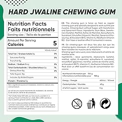 Jawliner® Hard Jwaline Chewing Gum - Sugar Free