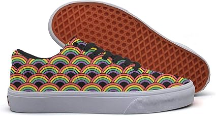 rainbow skate shoes