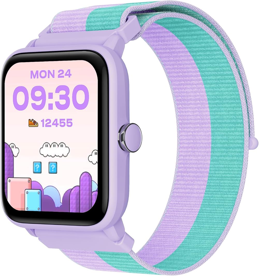 Kids Smart Watch Pedometer Heart Rate 5ATM Waterproof Sleep Girls