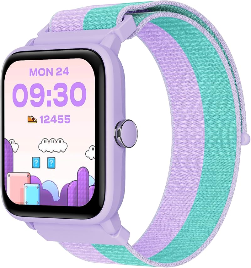 Kids Smart Watch Pedometer Heart Rate 5ATM Waterproof Sleep Girls