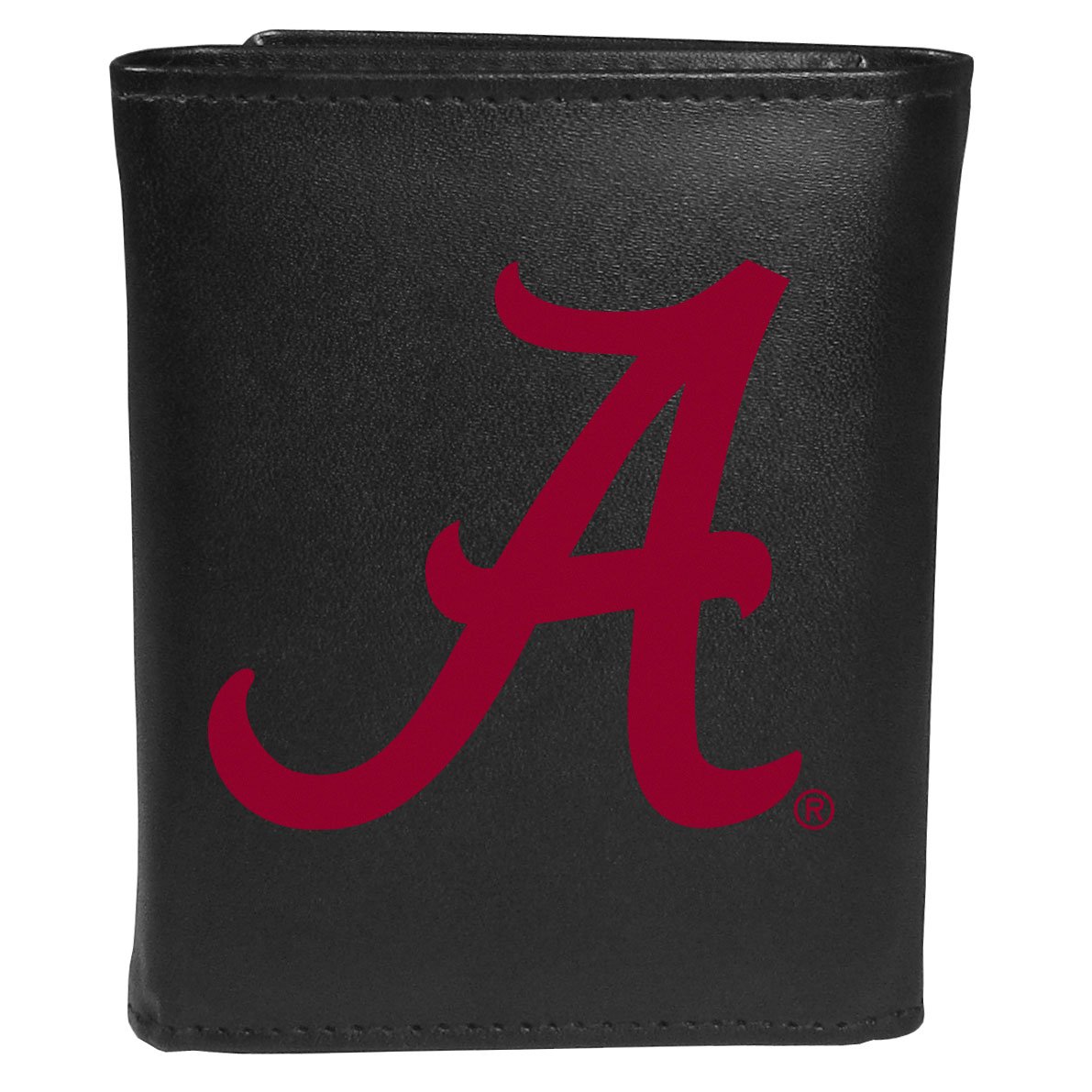 Siskiyou Sports NCAA Alabama Crimson Tide Tri-fold Wallet Large Logo, Black