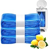 GDLVDI HOME Compatible with Diaper Genie Pails Diaper Pail Refills | 3 Pack Lemon Scent Continuous Long-Roll Liner Refills | Leak-Resistant Odor-Control Disposal Bags for Baby | Easy Cut & Tie Design