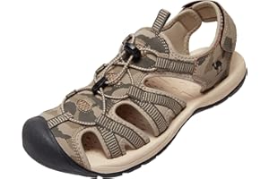 CAMELSPORTS Men's Hiking Sandals Closed Toe Outdoor Beach Sandal Waterproof Sport Fisherman Sandals Water Shoes