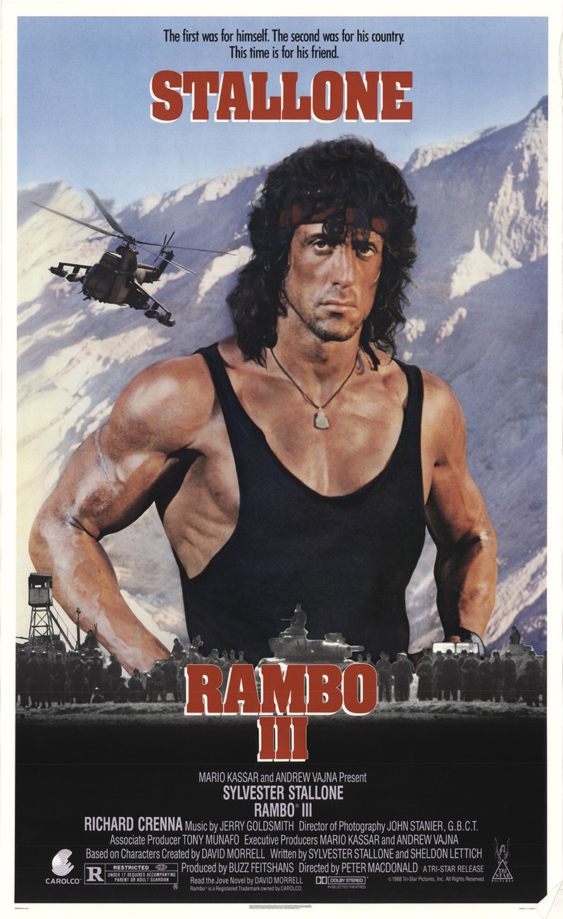 Image result for rambo 3 movie poster