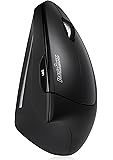 Perixx PERIMICE-713 Wireless Ergonomic Vertical Mouse - 1000/1500/2000 DPI - Right Handed - Recommended with RSI User