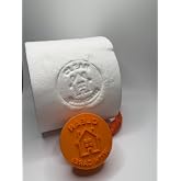 Clean with Care Toilet Paper Stamp | Funny Bathroom Decor | 3D Printed Bathroom Stamp | Guest Bathroom Gift