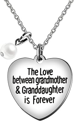 Regali Di Natale Per Una Nonna.L Amore Tra Una Nonna E Nipote Is Forever Collana Di Perle Per Grandchild Regali Di Natale Amazon It Gioielli