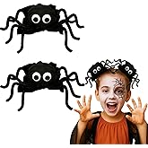 Halloween Hair Accessories, 2 Pcs Halloween Spider Hair Clips Space Buns, Cute Spooky Hair Barrettes for Women Kids Girls Trick-or-Treat Cosplay Costume Party Decoration Supplies