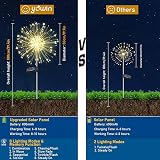 yowin Solar Lights Outdoor 2 Pack 120LED Firework Copper Wire 8 Modes view 3