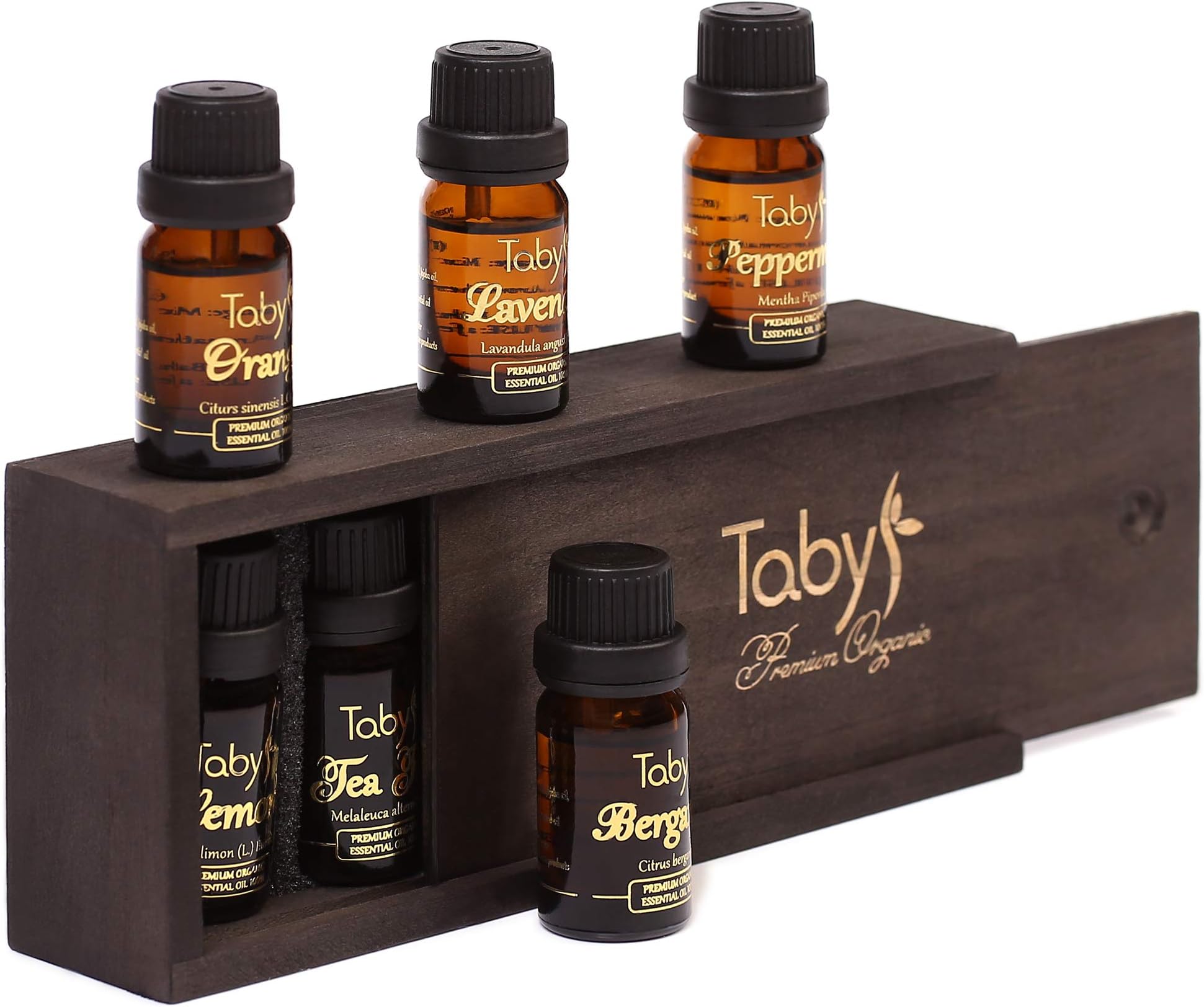 Aromatherapy Essential Oils Top 6 Gift Set - Bergamot, Lavender, Tea Tree, Peppermint, Lemon, Orange - for Soap Making