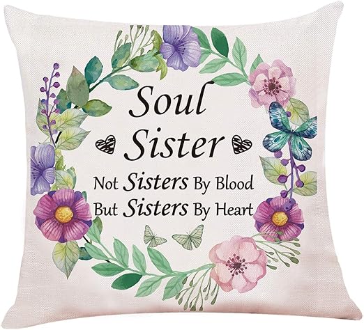 Amazon Com Chillake Best Friend Quotes Pillow Covers Soul Sister
