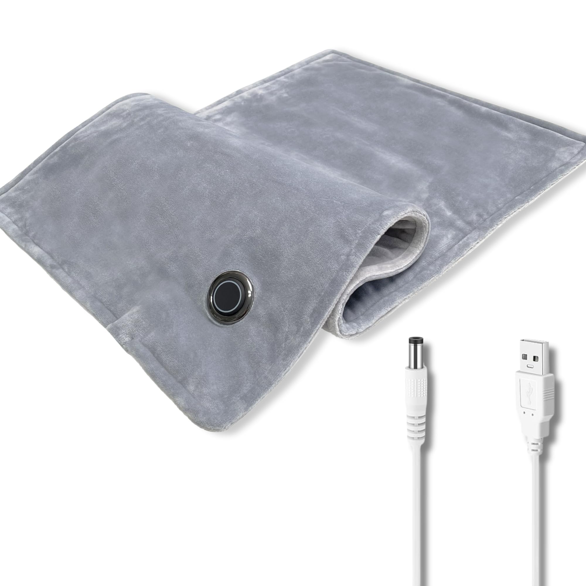 Photo 1 of Portable USB Heating Pad for Back, Shoulder, and Neck Pain Relief, Car Travel Heating pad, Peroid Cramps Electric Outdoor Heating Pad 12''x24''