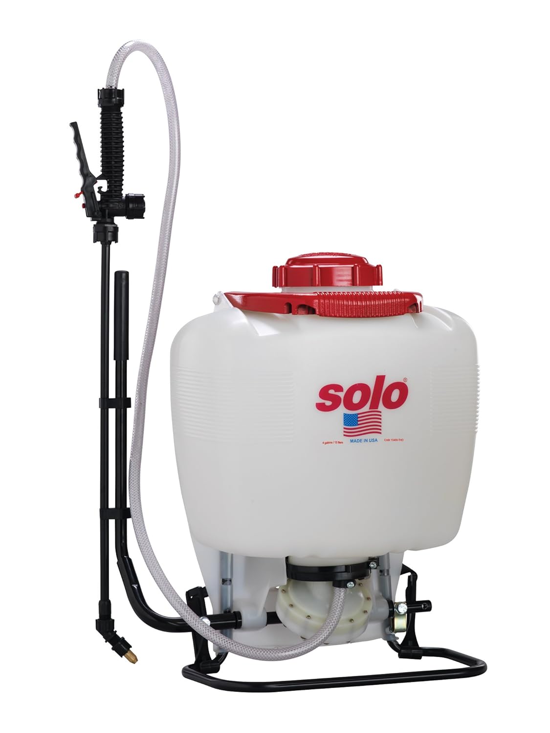 Solo 475-B-DELUXE Professional Diaphragm Pump Backpack Sprayer, 4-Gallon, Bleach Resistant Pump Assembly