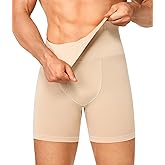 Nebility Shapewear Men Compression Shorts - Slimming Body Shaper Tummy Control Underwear Boxer Briefs