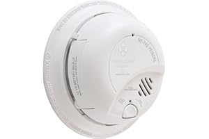 First Alert 9120BA Hardwired Smoke Alarm with 9V Backup Battery, Smoke Detector