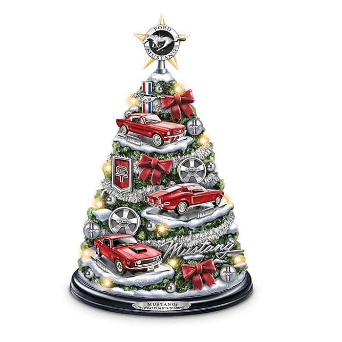 best christmas present for husband , Ford Mustang Holiday Tabletop Tree: Oh What Fun It Is To Drive! by The Bradford Exchange