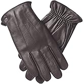 Vislivin Leather Winter Gloves for Men Touchscreen Cold Weather Gloves Leather Driving Glove