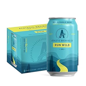 Athletic Brewing Company Craft NA - 24 Pack x 12 Fl Oz Cans - Run Wild IPA - Low-Calorie, Award Winning - The Ultimate Sessionable IPA Subtle Yet Complex Malt Profile