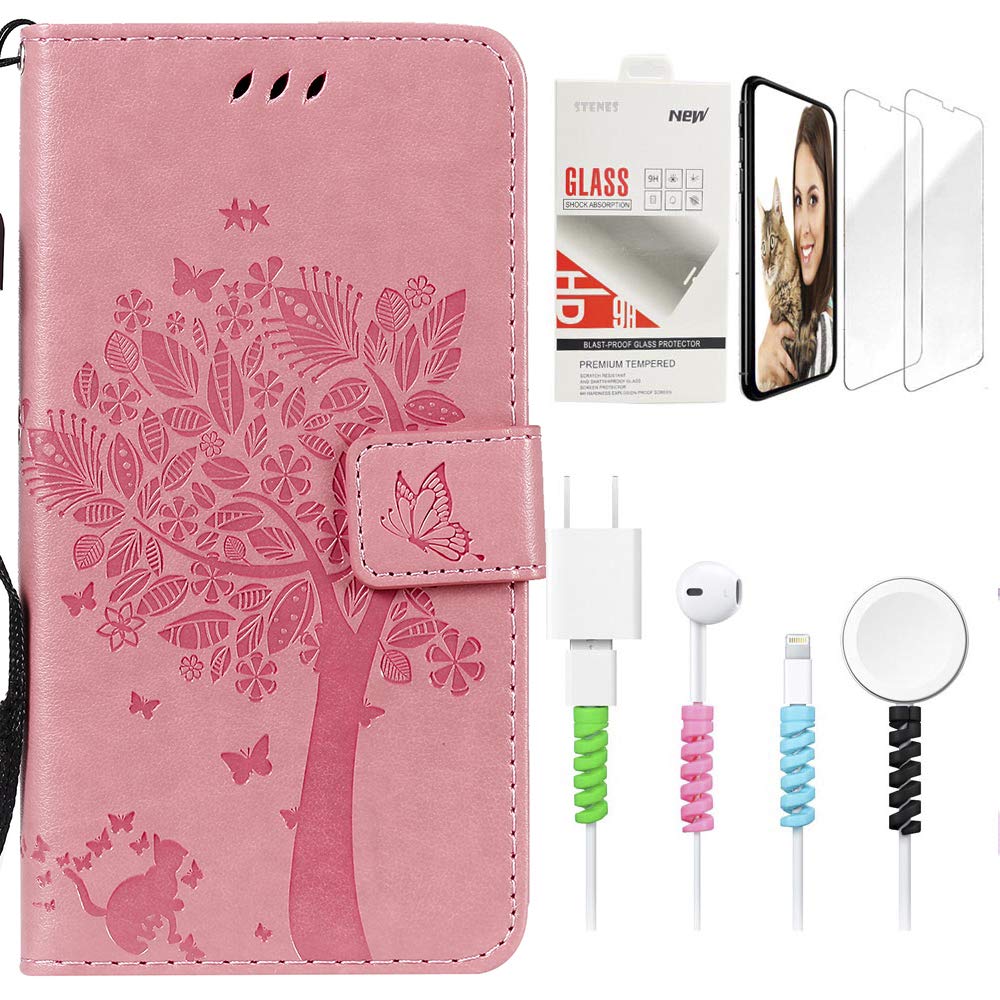 Best Lg K10 Pink Leather Phone Case With Rhinestones