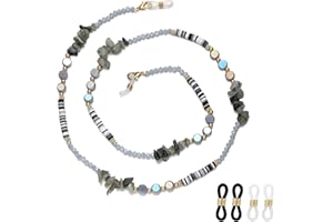 JURYLOO Beaded Eyeglass Chain Glasses Holder Necklace Sunglasses Chain Eye Glasses Holders Around Neck for Women Stylish