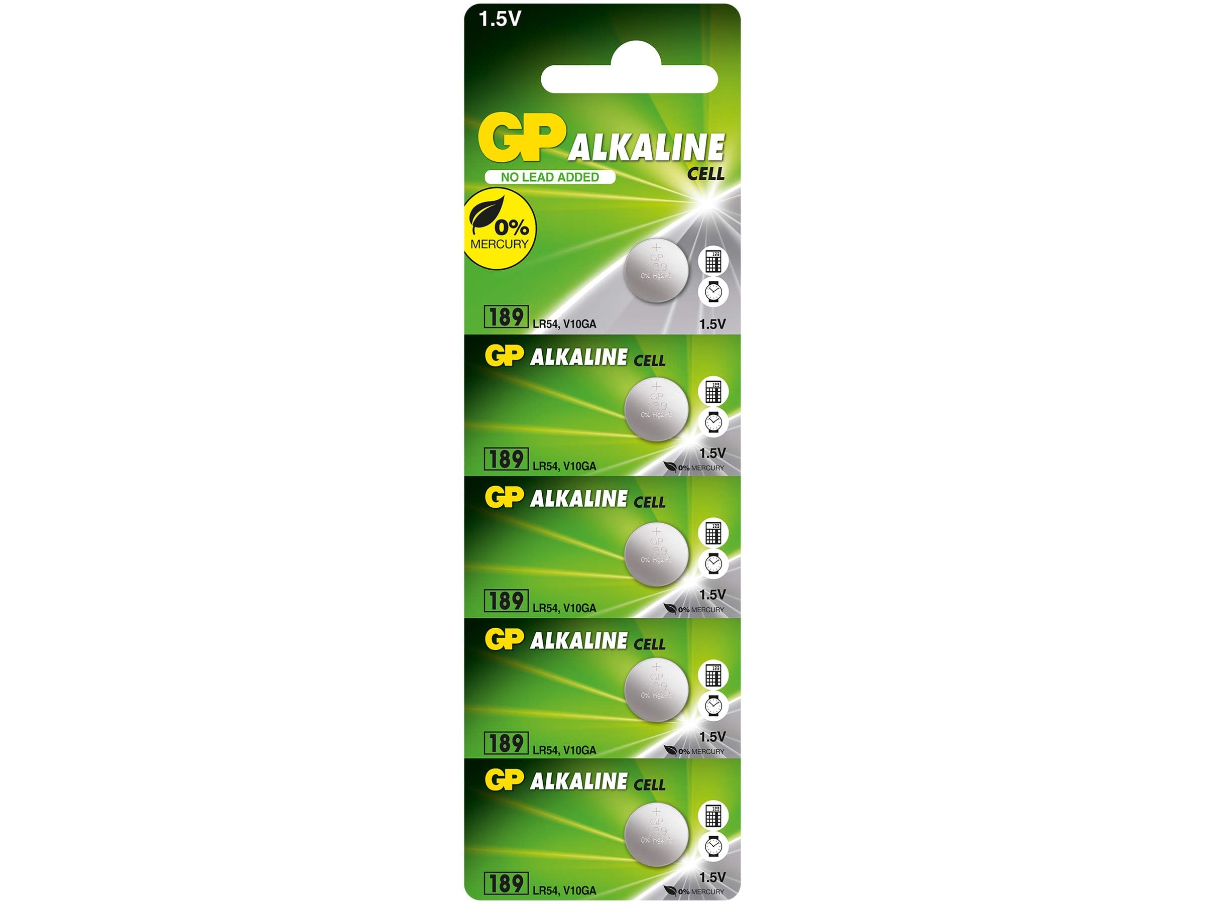 GP LR54 Battery (AG10 189 389) Pack of 10