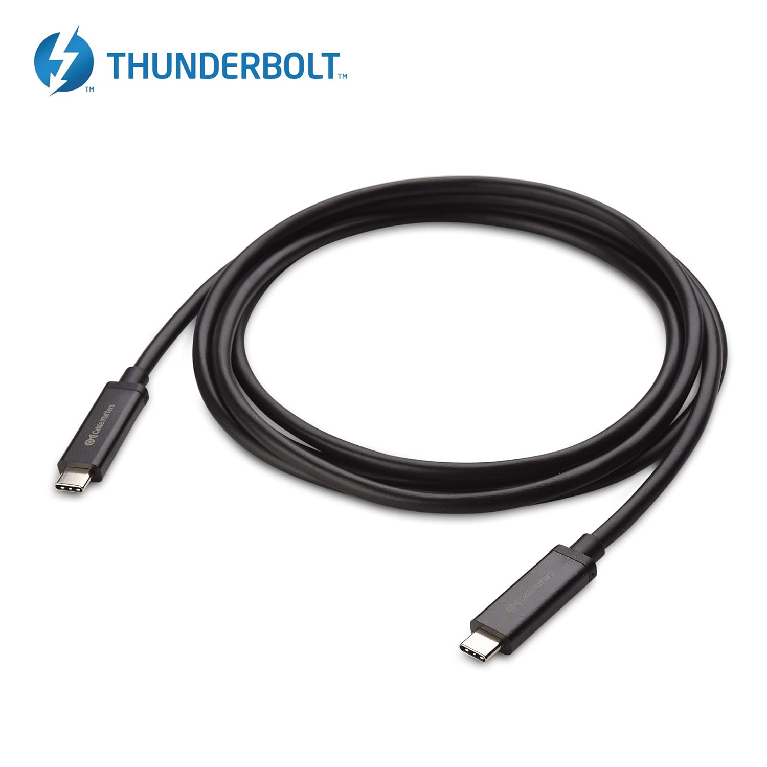 Accessories Cable Matters 40Gbps Active Thunderbolt 3 Cable Black 6.6