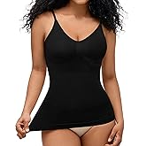 BRABIC Compression Tank Top for Women - Compression Tanks Shapewear Tummy Control Body Shaper V Neck Camisole Tops
