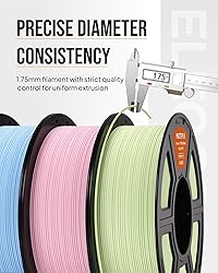 ELEGOO Matte PLA Filament 1.75mm Ruby Red 1KG, 3D