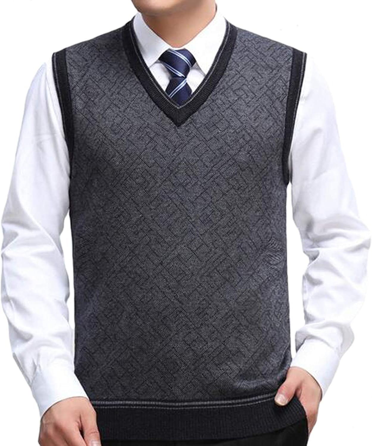 Chaleco De Traje Para Hombre Casual Lana Tweed Retro, image size:1250x1500