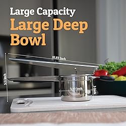 PriorityChef Large 15oz Potato Ricer With 3