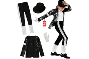Morph Popstar Costume for Kids, 80s Disco Outfits for Boys, Retro Costume Boys, 80s Party Wear, Halloween Costumes for Kids