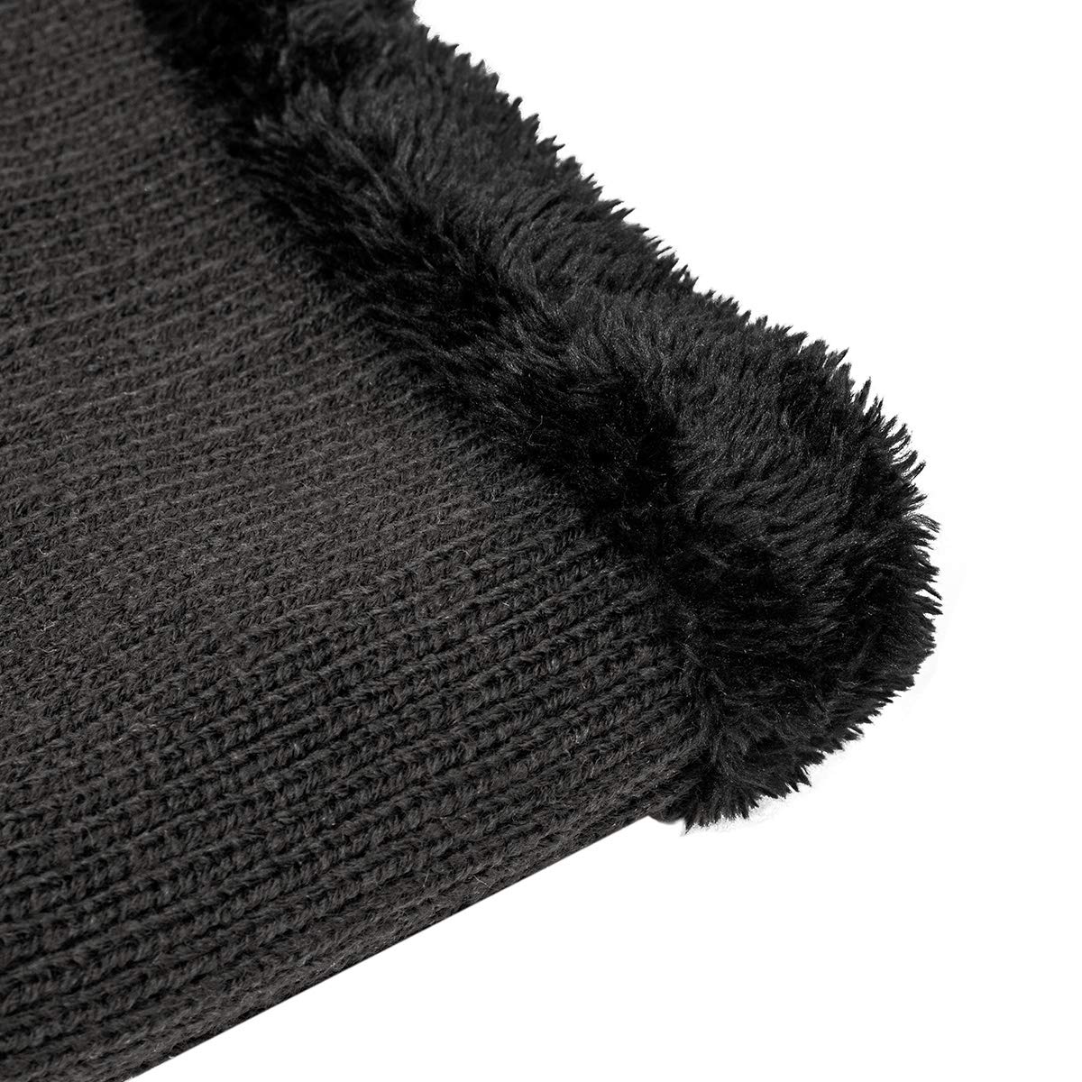 Infinity Scarf Flowomen Winter Double-Layer Soft Fleece Lined Thick Knit Neck Warmer Circle Scarves for Women Men (Grey 1)