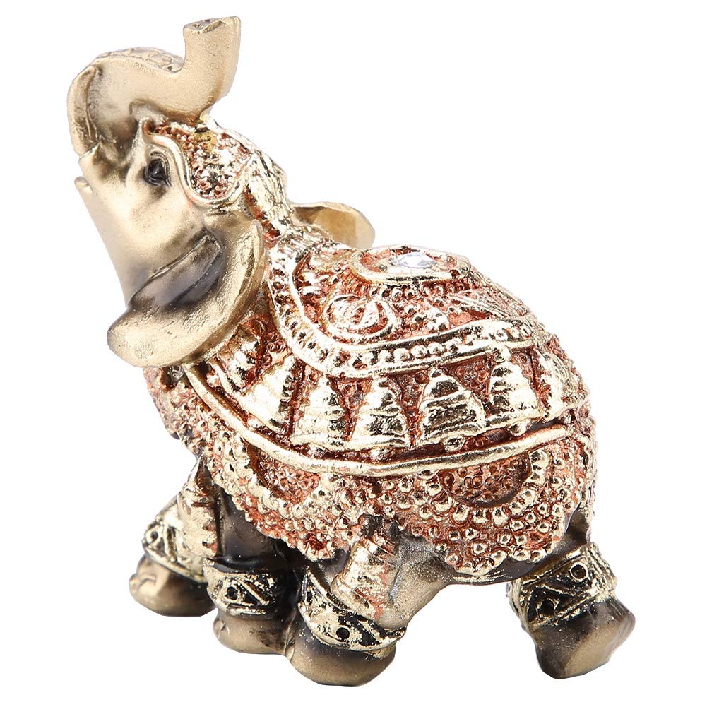 Elephant Statue, Perfect for Gift for Home Shop Decoration, Thai elephant, Feng Shui Elephant, for Reception Decoration, Good Luck Decoration, Three Sizes(L/M/S)(S)