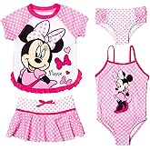 Disney Princess Ariel Frozen Minnie Mouse Girls Mix and Match Multi-Pack Swim Sets UPF 50+ Protection Quick Dry