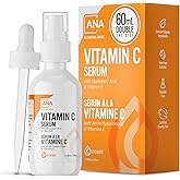 All Natural Advice Vitamin C Serum 60mL | 20% Vitamin C Face Serum Solution with Organic Botanicals, Hyaluronic Acid & Vitami