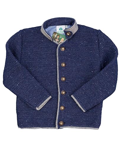 Isar-Trachten Ederer Max Kinder Trachtenjacke 47087 Jeansblau