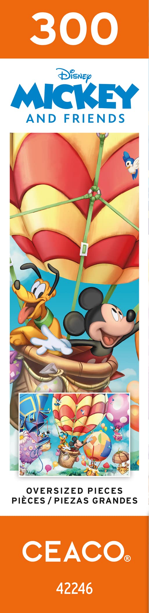 Ceaco - Disney - Mickey's Air Balloon - 300 Oversized Piece Jigsaw Puzzle