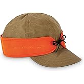 Stormy Kromer The Insulated Waxed Cotton Cap, Outdoor Cold Weather Hat, Waxed Cotton, Quilted Lining, Pulldown Earband
