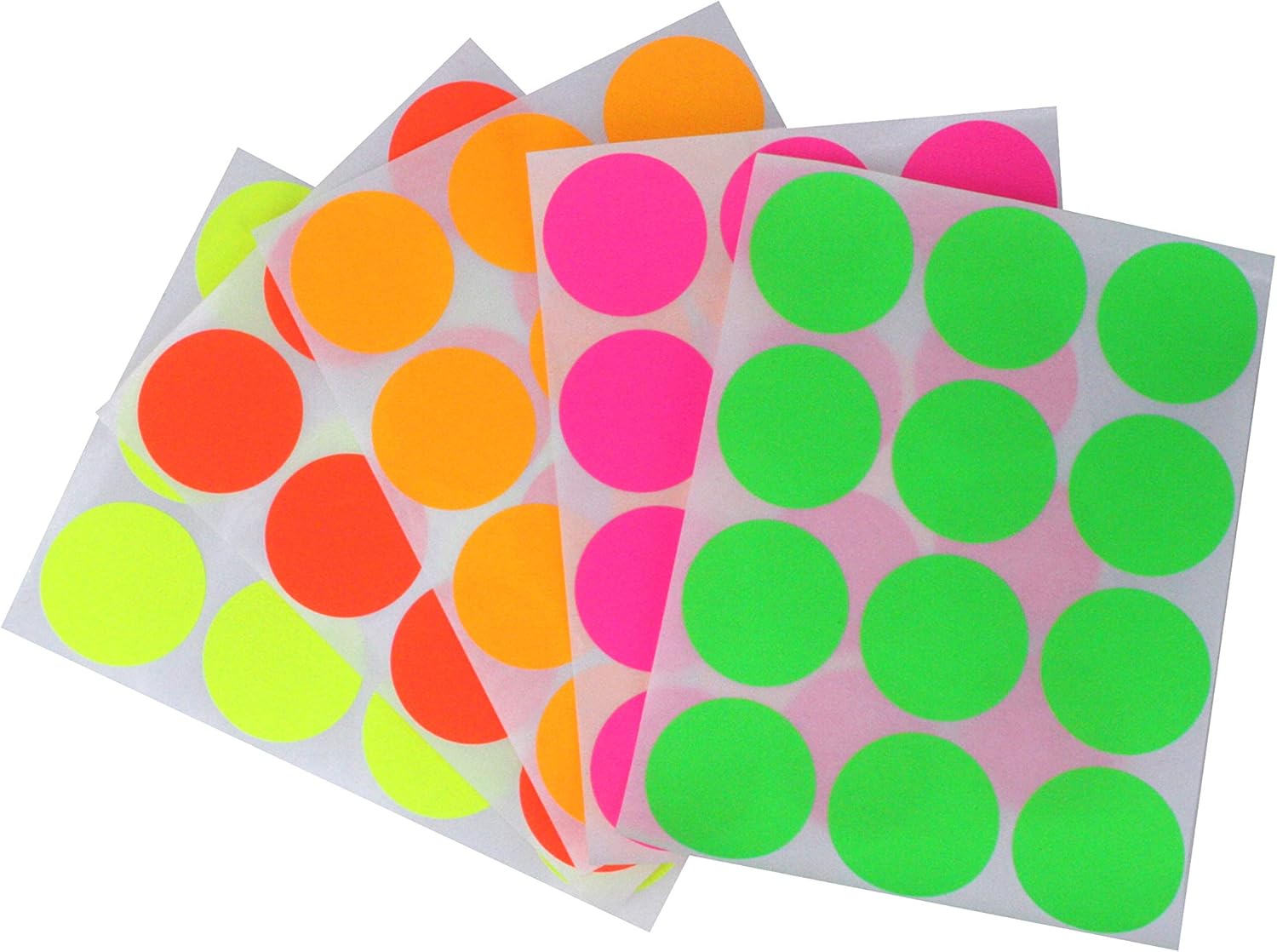 neon circle stickers
